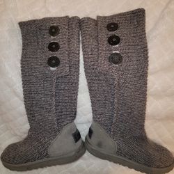 UGG Classic Cardy Boot Gray Size 8