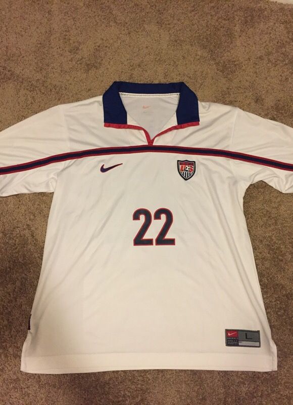 Nike USA Alexi Lalas soccer jersey Sz L