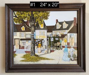 Paintings by H. Hargrove. See description.