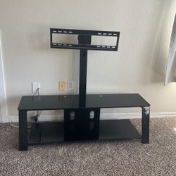 Glass TV Stand Fit Up To 65 Inch TV