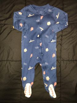 6-9 Month Boys Baseball Sleep N Play 