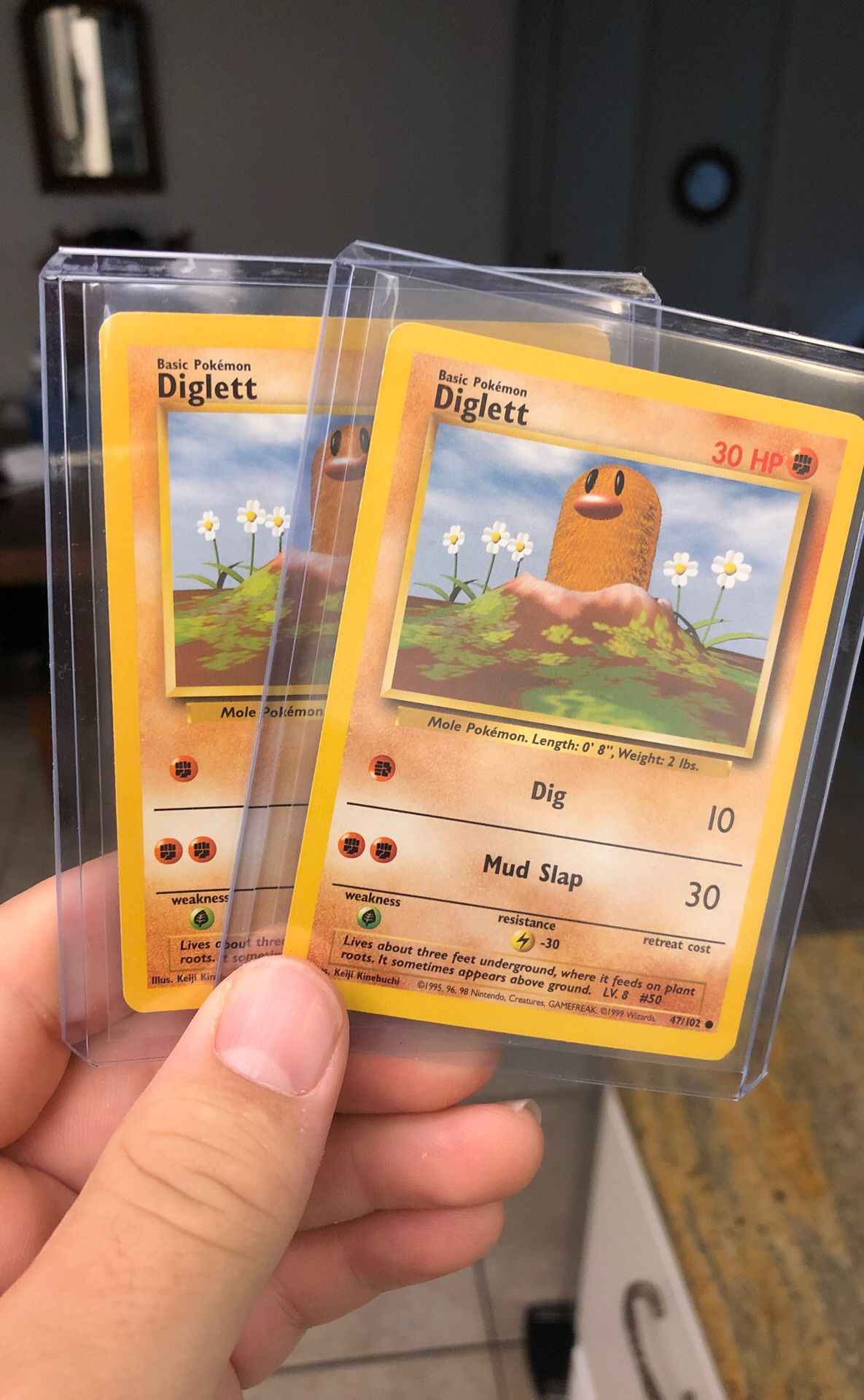 Diglett MISPRINT Pokemon Card with Rotated Energy Symbol