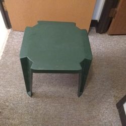 Green Plastic Small Table 