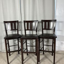 Bar Height Stools (3) GREAT CONDITION 