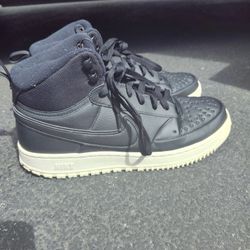 Black Nike Court Vision Mid Shoes