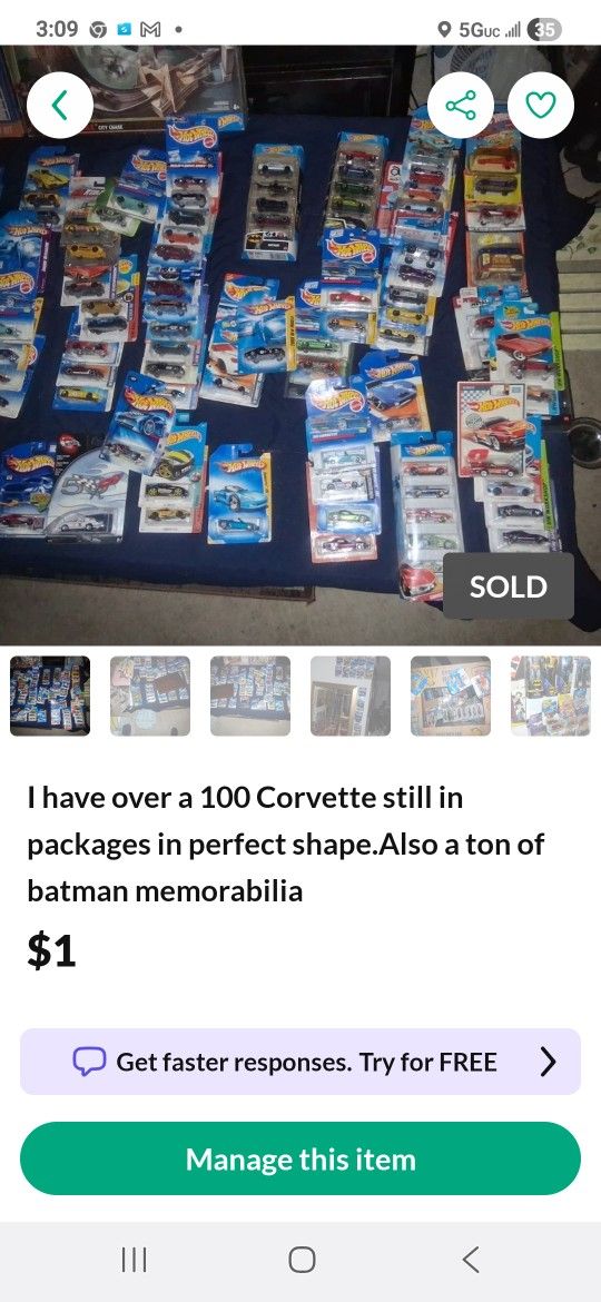 100 Corvette Never Open 70s80s And Up