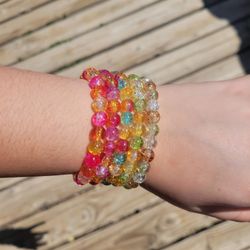 Cracked beaded Bracelets