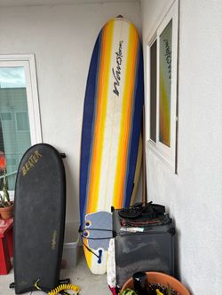8’ Wavestorm Gerry Lopez SB Beginner Surfboard w/ fins and leash