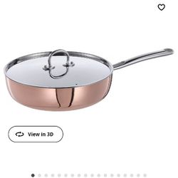 Ikea Copper Frying Pan Saucer And Pot All Have Lids