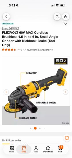 Flex 60v grinder