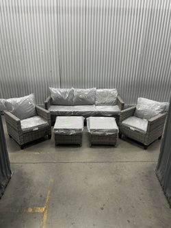 7-Seater Patio Furniture Set Outdoor Sectional