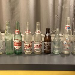 Vintage glass bottles