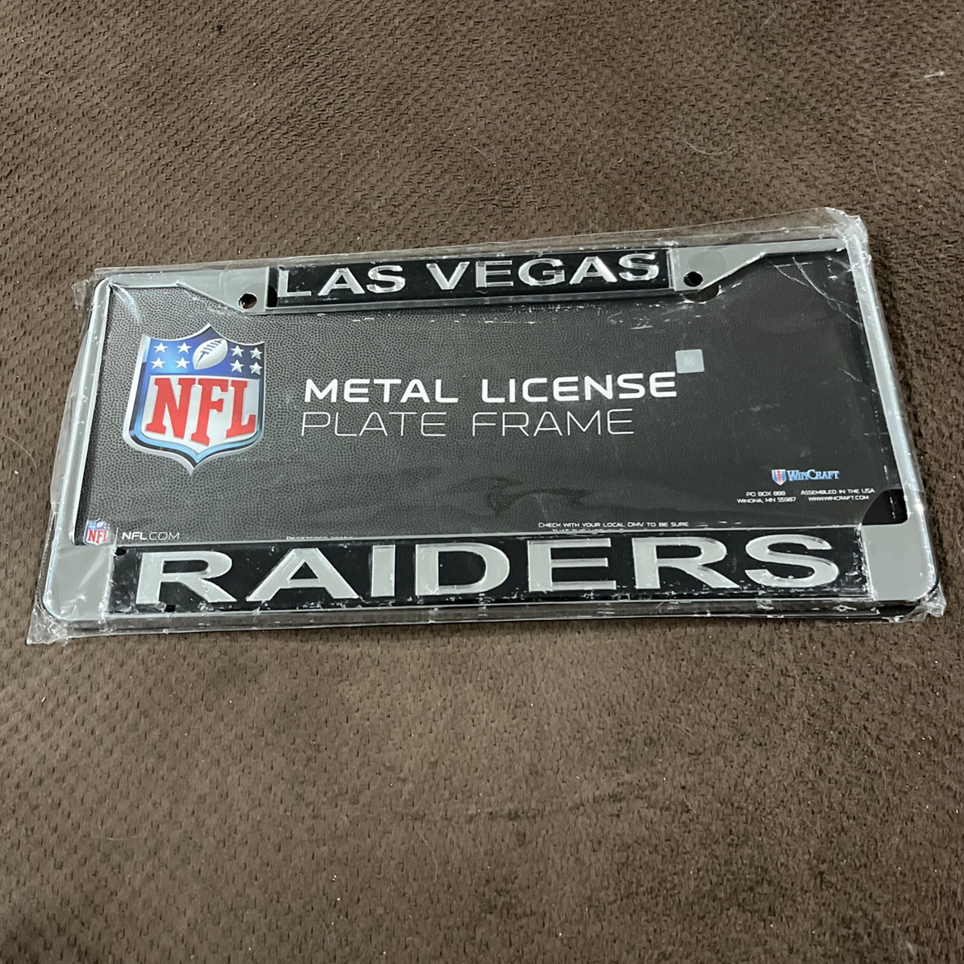 Las Vegas Raiders Metal License Plate Frame for Sale in West Covina, CA -  OfferUp