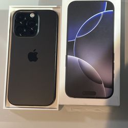 iPhone 16 Pro Black Titanium 128gb ( 100% Battery)