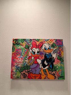 Graffiti Art Donald & Daisy Duck