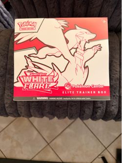 White flare Pokemon center Etb