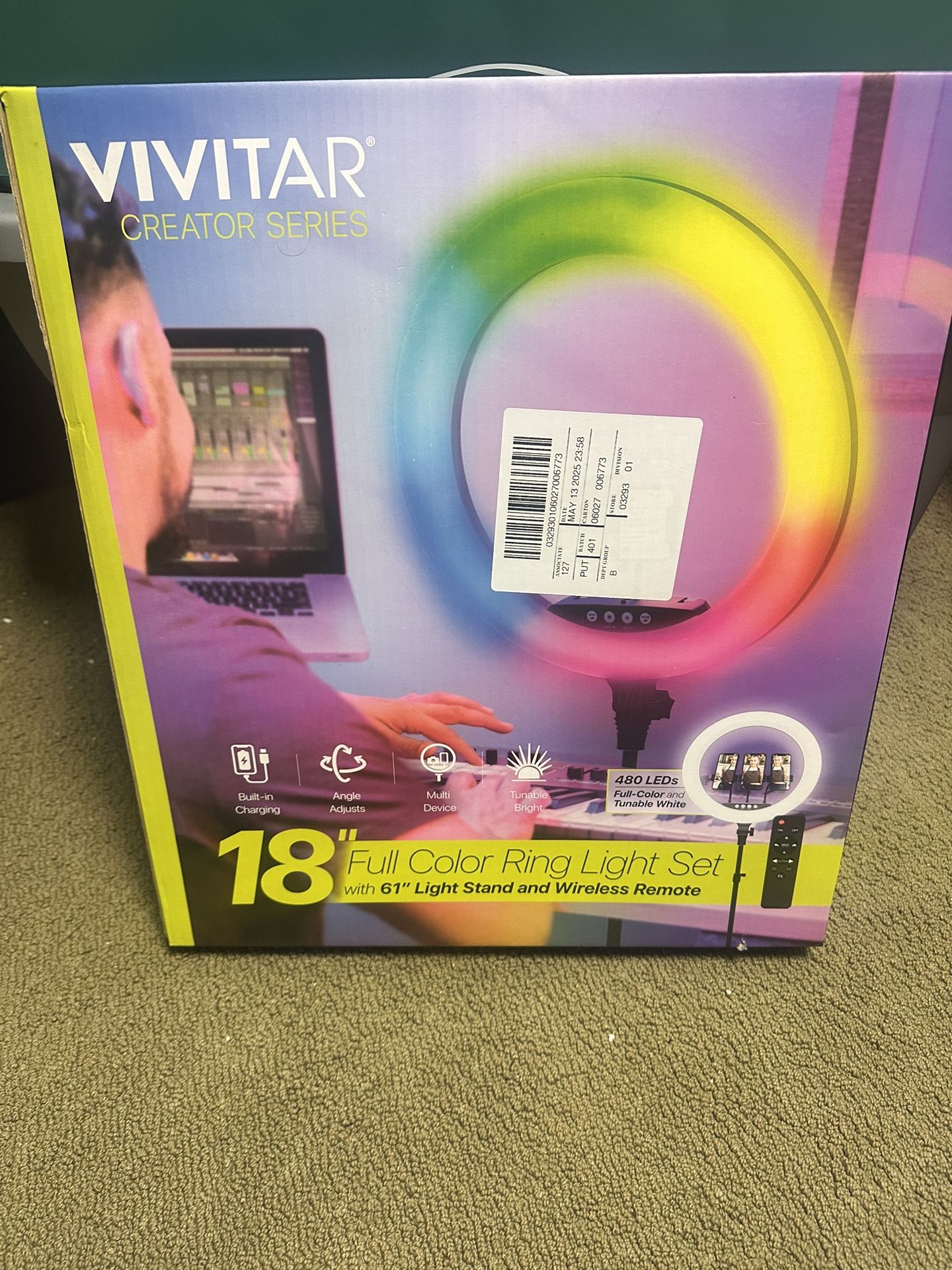 Ring Light For Bedroom/ Streaming