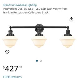 3 Light Bathroom Fixture