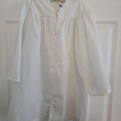Kids White Gratuation Gown New 3"