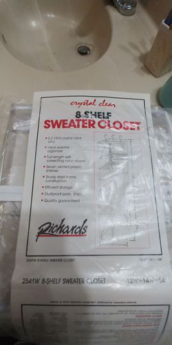 8 shelf sweater closet
