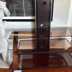 Panel Tv Stand With Shelves 