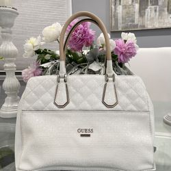 White Guess Handbag 