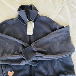 New Women’s Adidas Track Top Loose Fit 