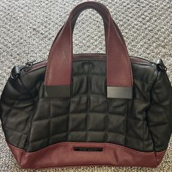 Steve Madden leather burgundy/black purse