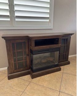 Electric fireplace / tv console