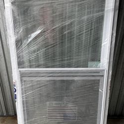 NEW PVC Vinyl Window 32” x 54” – Made in USA – Screen Included