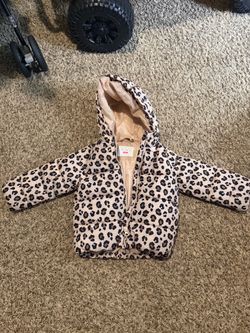 Children's Place Toddler Leopard Puffer Jacket