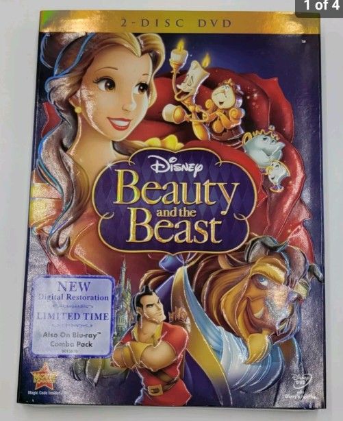 Beauty and the Beast (Blu-ray/DVD, 2010, 2-Disc Set, Diamond Edition) Brand New Still Packaged!
