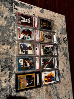 Graded Baseball & Basketball Card Lot (10 Cards)