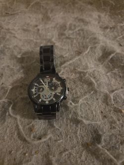 Black Chronograph Men's Wrist Watch