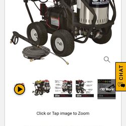 NorthStar Gas Wet Steam and Hot Water Pressure Washer, 3000 PSI, 4 GPM, Honda Engine, Electric Start