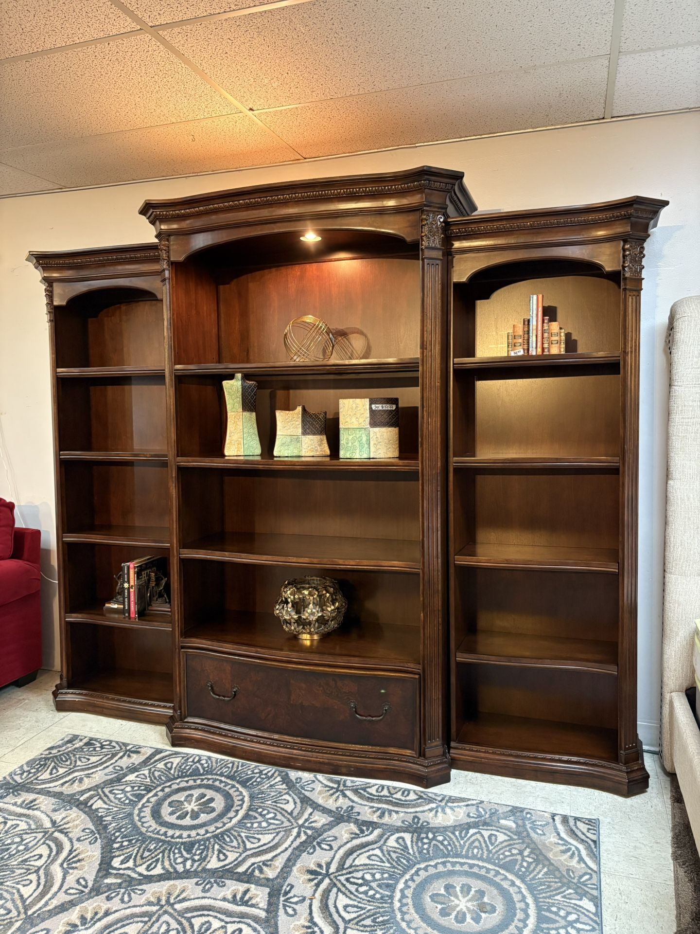 9160 Series Collection by Hekman Walnut Bookshelves $599.99
