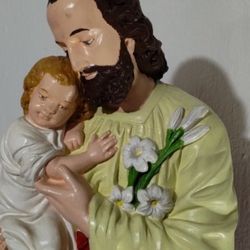 ANTONIO'S ART STUDIO ST.JOSEPH STATUE 21"×6"