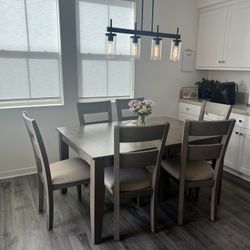 Gray Dining Table 