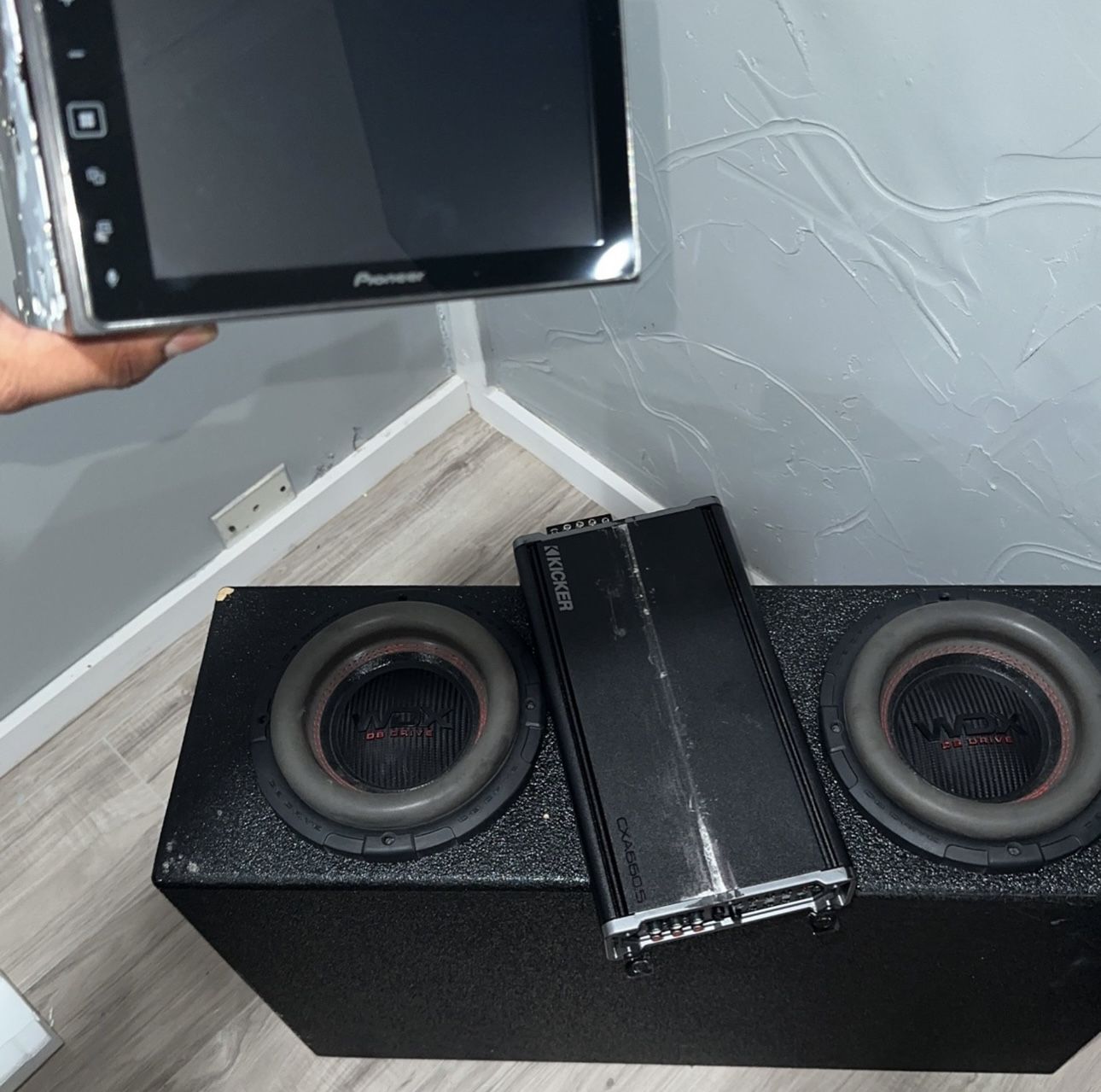 Db Drive Subwoofer, Pioneer Touchscreen Display, Kicker Amp