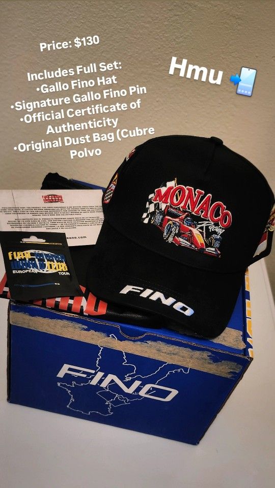 Gallo Fino 'Monaco Racing' Hat - Full Set. Buy Or Trade