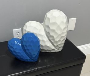 2 Corazones Decorados 
