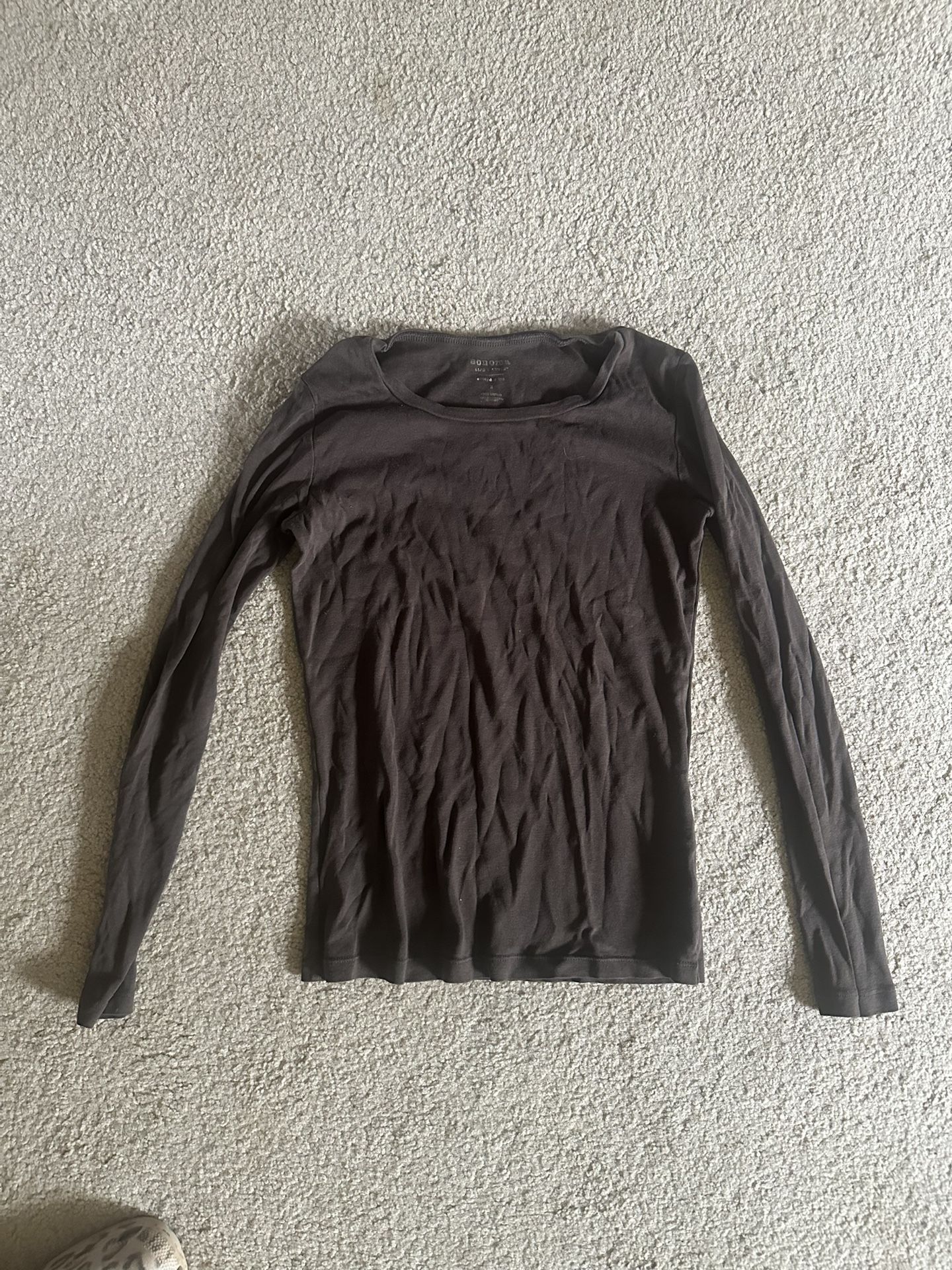 Brown Long Sleeve Top