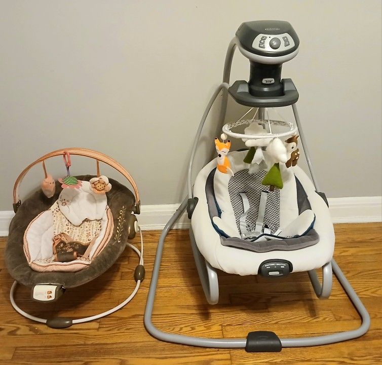 Graco  Duet Swing  And Rocker/ Comfort And Harmony Soothing Vibrations Bouncer
