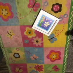 Free rug and framed art