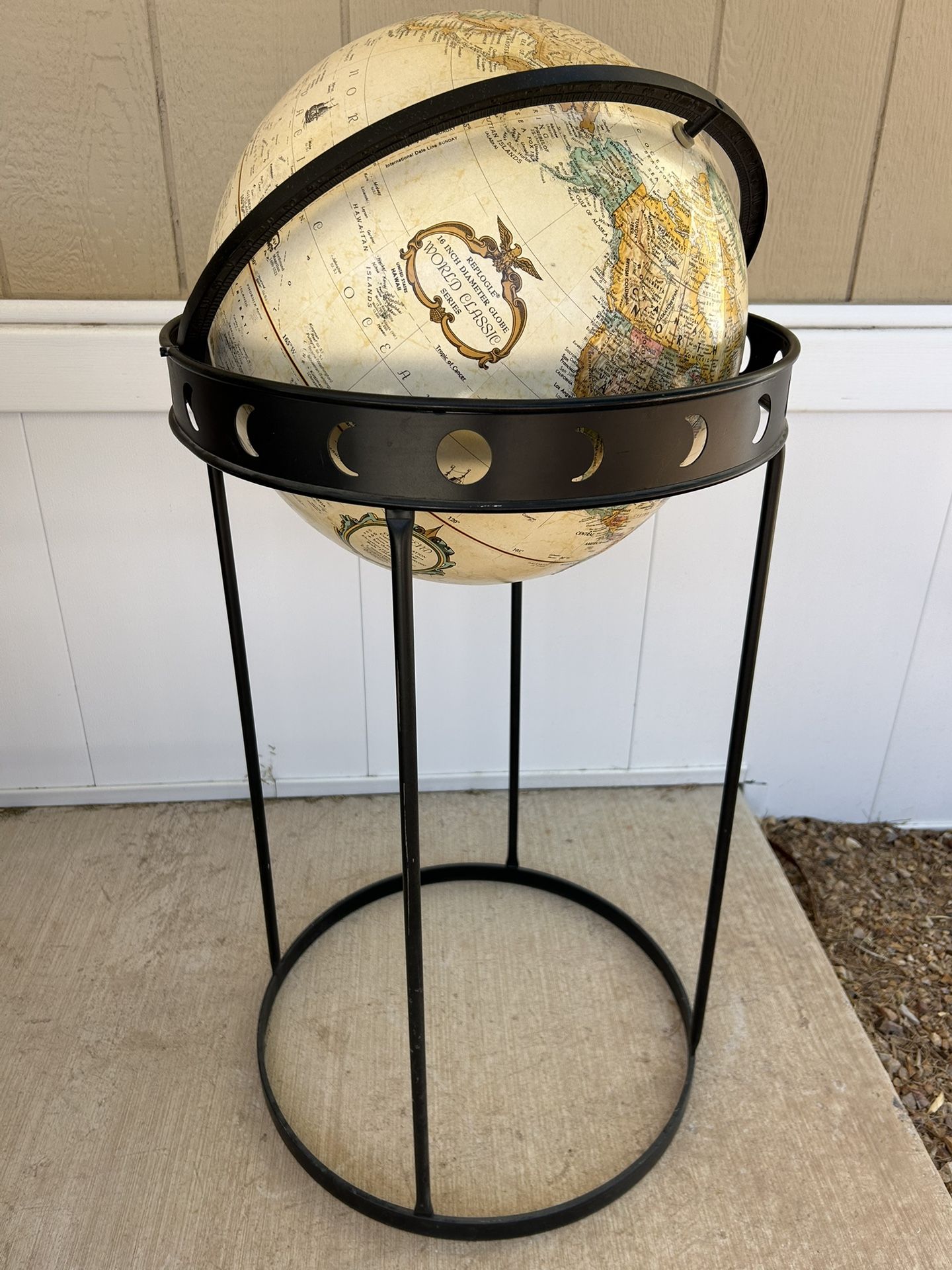 Vintage Replogle 16” Diameter World Globe