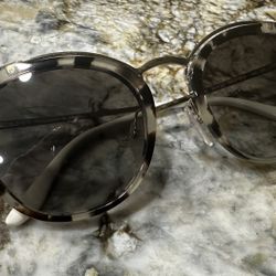 Prada, Gray, Grey, Cheetah, Print, Cat, Eye, Sunglasses, SPR20U