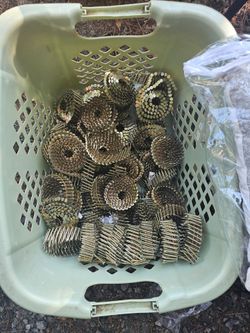 Basket full of rolls of nails. Make offer for whole basket.