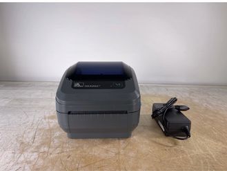 ZEBRA GK420D (GK42-202210-00AF) THERMAL BARCODE LABEL PRINTER W/POWER ADAPTER