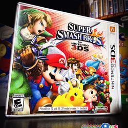 Super Smash Bros (Nintendo 3DS, 2014) - Complete CIB
