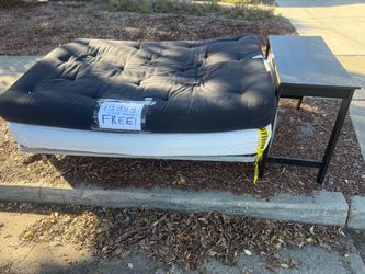 FREE Futon, 2 Mattresses & Desk - Curb Alert